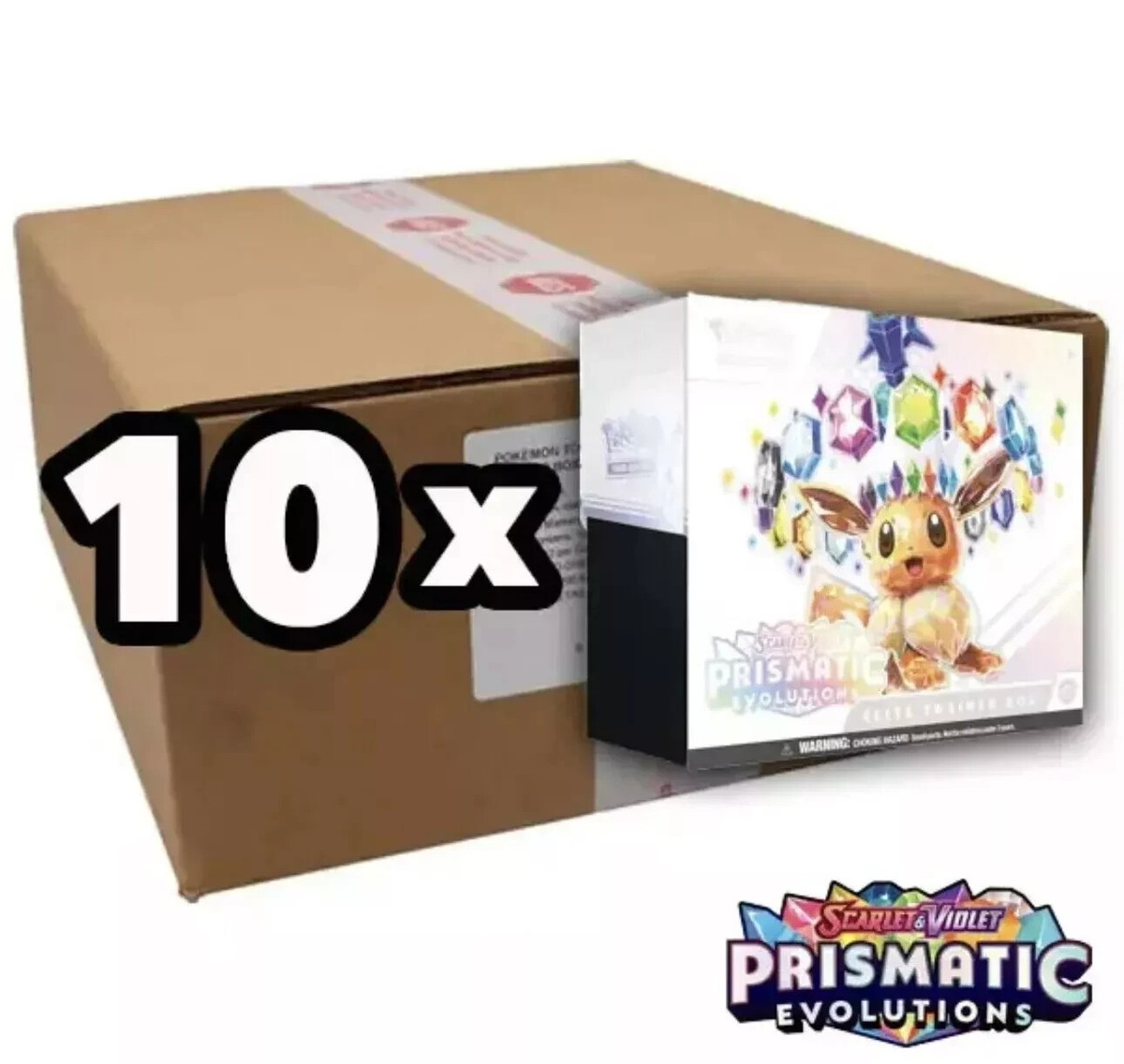 Pokemon Prismatic Evolutions Elite Trainer Box Case – Pentix Games display picture 1