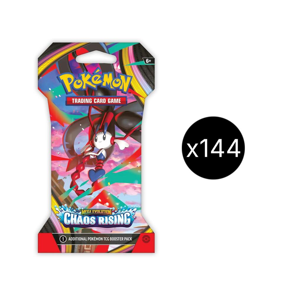 Pokemon Chaos Rising Sleeved Booster Case (144 sleeved packs)