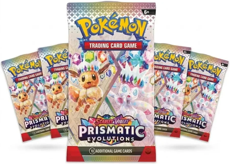 Pokemon Prismatic Evolutions Booster 5 Pack Lot