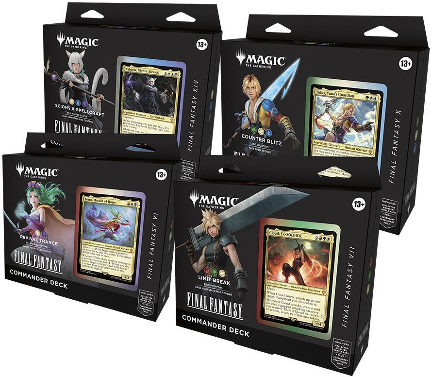 MTG Final Fantasy Commander Deck Display