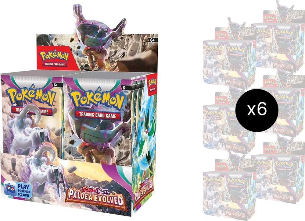 Pokemon Paldea Evolved booster box case