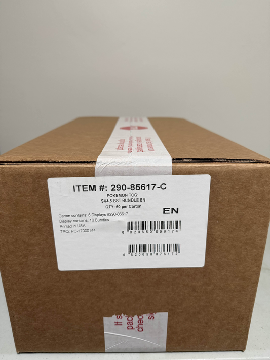 Pokemon Paldean Fates Booster Bundle Display Case (6 DISPLAYS/60 BUNDLES)