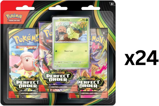 Pokemon Perfect Order 3 Pack Blister Case (24 blisters, 72 packs)