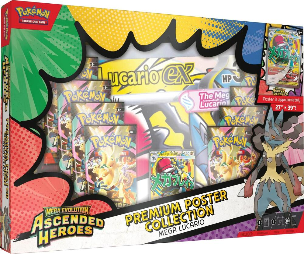 Pokemon Mega Lucario Premium Poster Collection