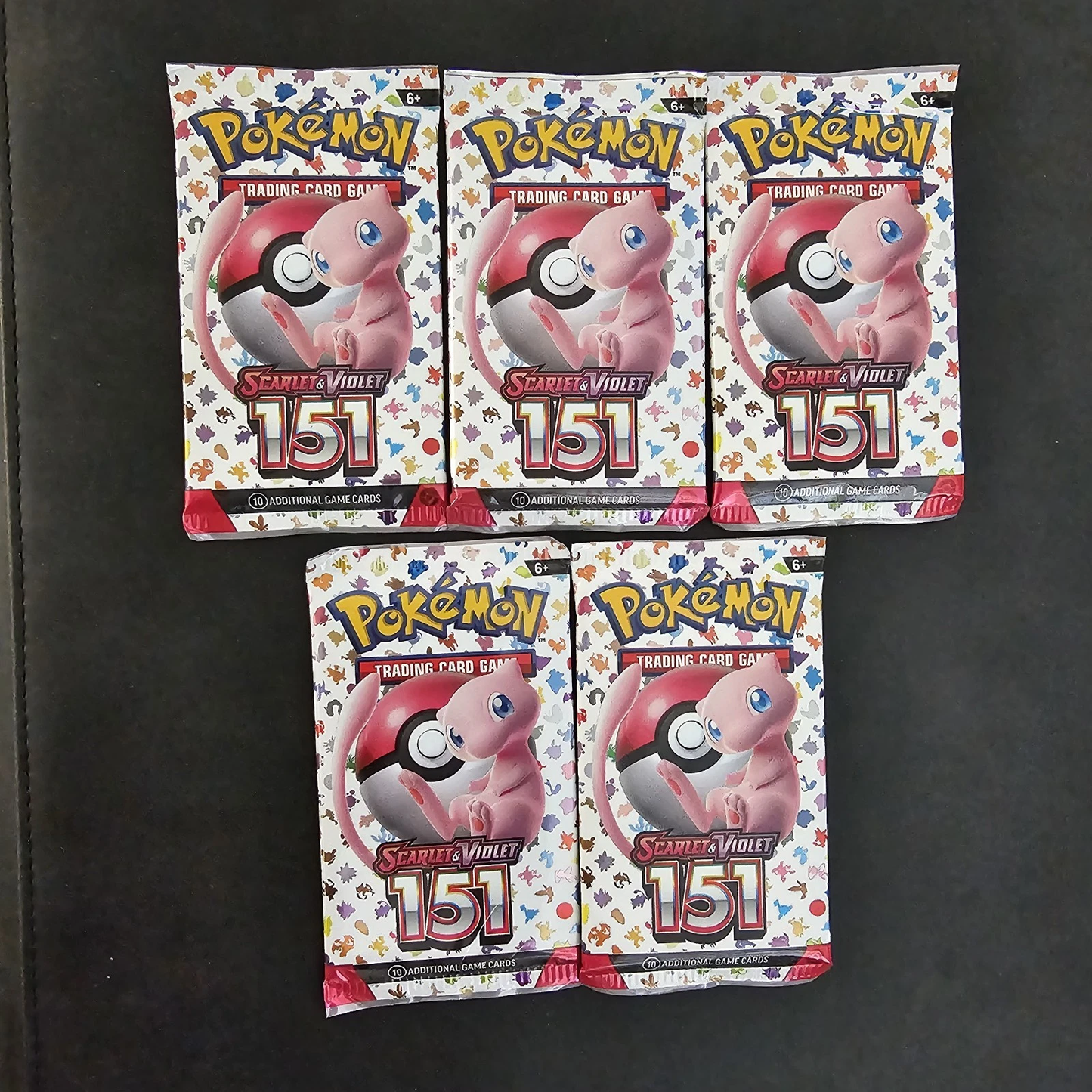 Pokemon 151 booster 5 pack lot