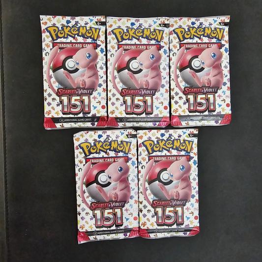 Pokemon 151 booster 5 pack lot