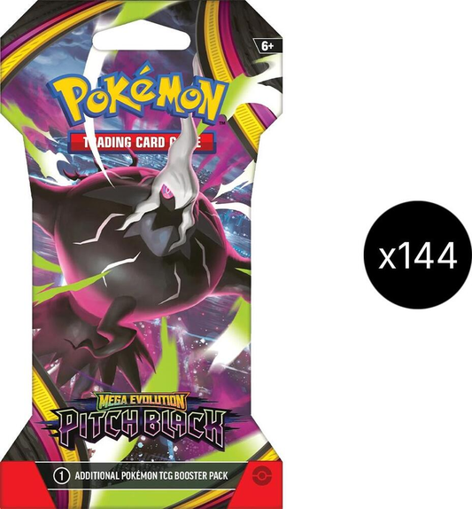 Pokemon Pitch Black Sleeved Booster Case