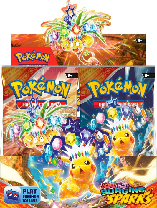 Pokemon Surging Sparks Booster Box (Small Shrink Rip on Side)